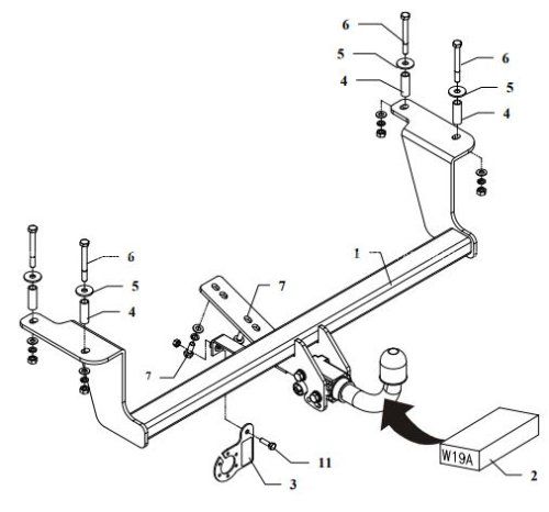 Tow bar  SUZUKI IGNIS